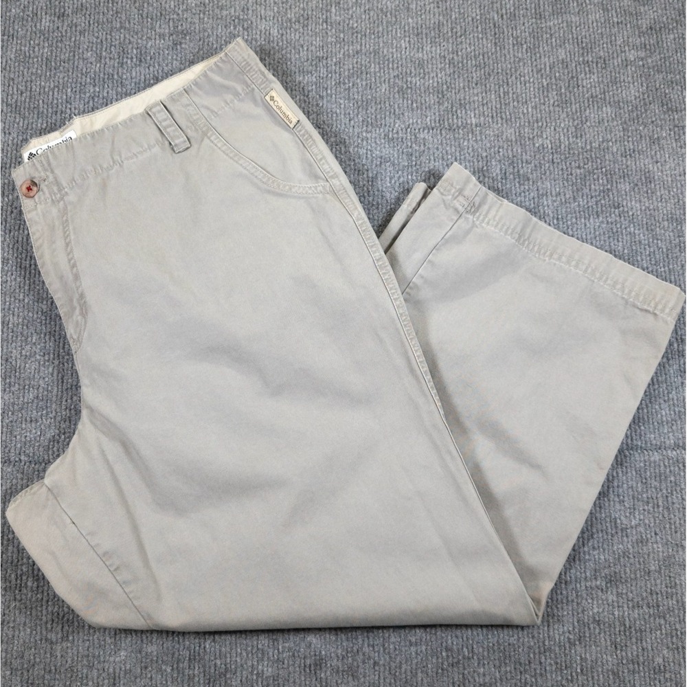 Columbia Outdoor Womens 14 Beige Khaki Utility Cargo Capri Pants Cropped 23 In - Picture 5 of 16
